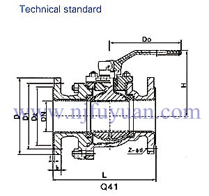 China Made High-Quality PTFE Lined Ball Valve