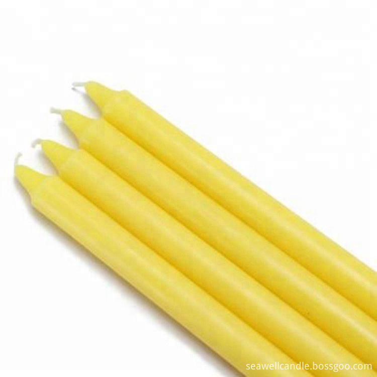 Yellow Color Citronella 6 Candlestick Taper Mosquito 3