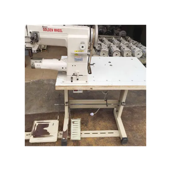 High-Speed Post Cylinder Bed Leather Sewing Machine - CS-8243 Used Taiwan Golden Wheel Industrial Shoes Sewing Machine