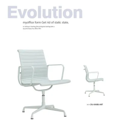 Aluminum Group Chair Fixed Desk Swivel Office Chair without Castors