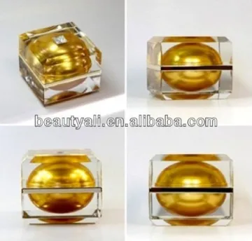Double Wall Square Cosmetic Acrylic Jar