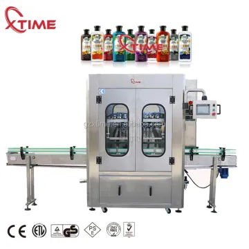 liquid detergent soap filling capping labeling machine line