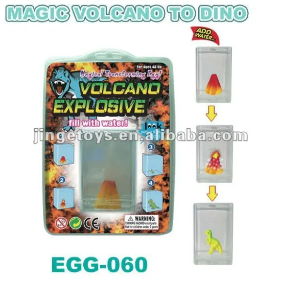 Educational Volcano To Dinosaur Magic Growing Toy