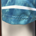 Men Blue ocean white striped beach shorts