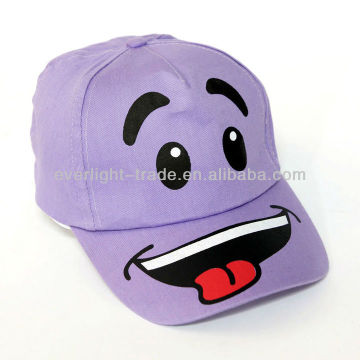 cap factory basic shape cotton cap for children with printing