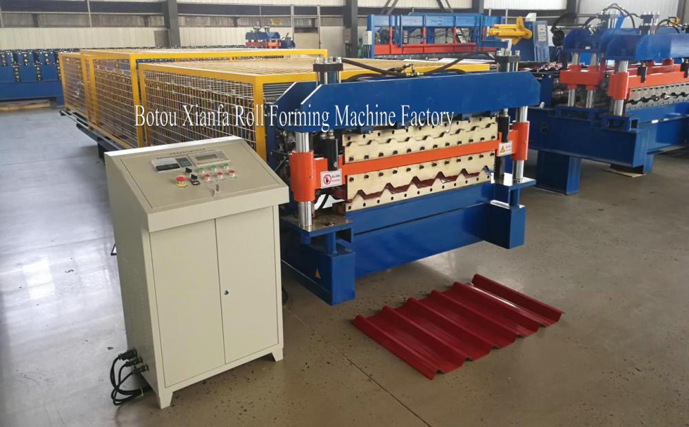 doubl layer EU Tr18 roll forming machine