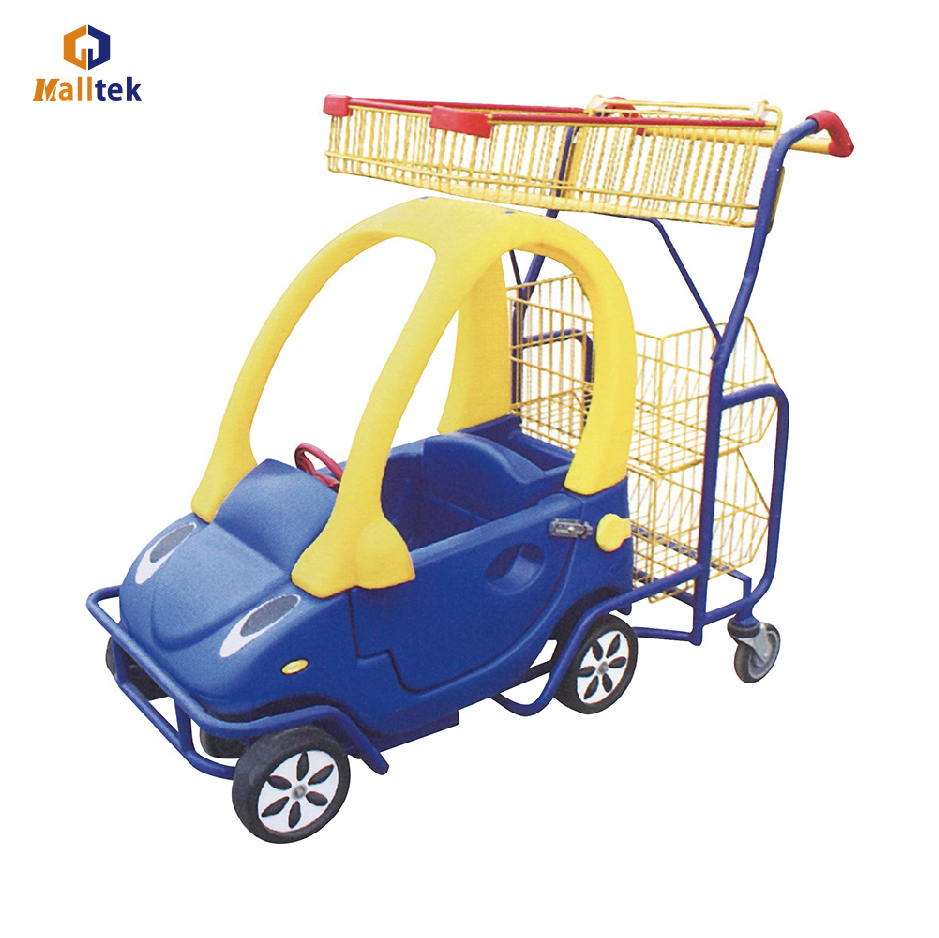 Supermarket Interesting Kiddie Hand Push Shopping Trolley