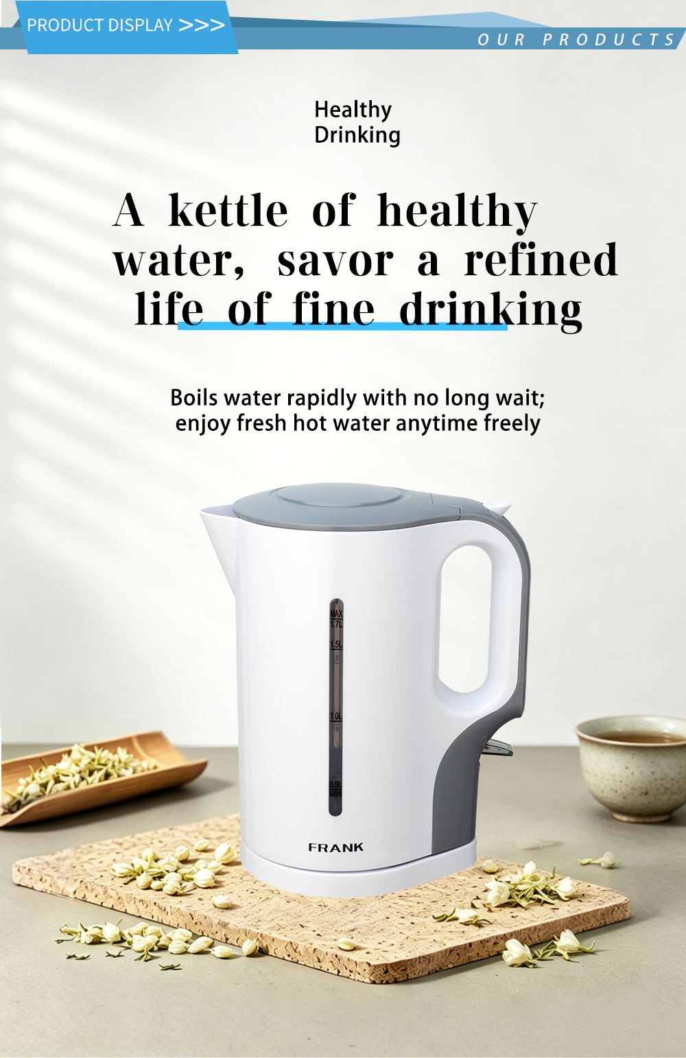 304 stainless steel kettle FK-1302 1