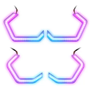 TAOCHIS Auto DRL Optical Guide Headlights for BMW F30 F32 F80 E60 M5 - White Retrofit Headlamps