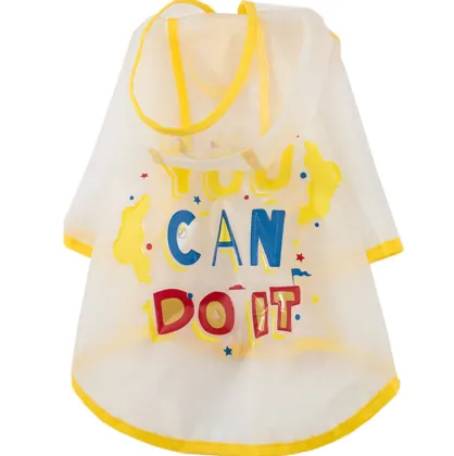 High quality fashion pet clothing waterproof raincoat pet