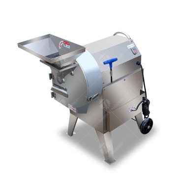 Industrial vegetable slicing and dicing machine