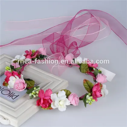 Bridal Design Hair Accessories Colorful Flower Headband,Fascinator Headband Wholesale