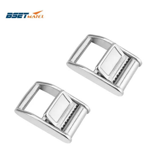 2X SS316 Cam Buckle Ratchet Buckle for 25 or 38mm Tie Down Strap or Webbing Cargo Lashing Lash Luggage Bag Belt Metal Buckle