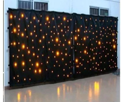 Starlight Curtain Background: Stage Disco DJ Wedding LED Tube Light with DMX Control