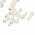 UXCELL 10pcs Hot Sale 3mm Inner Dia Rubber Strain Relief Cord Boot Protector Cable Sleeve White for Aviation Plug Power Tool