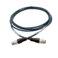 Oszyty kod D Prosty M12 MAL CAT. 5E Kabel