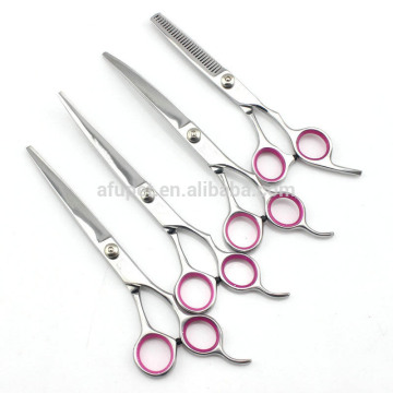 4pcs/set 7 inch pet hair grooming scissors dog grooming scissors set