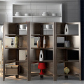 Modern-Style Wooden Bookcase Wall Units