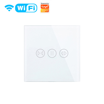 WiFi Smart Curtain Switch with Touch Design for Alexa, Google, and Tuya Smart Life App