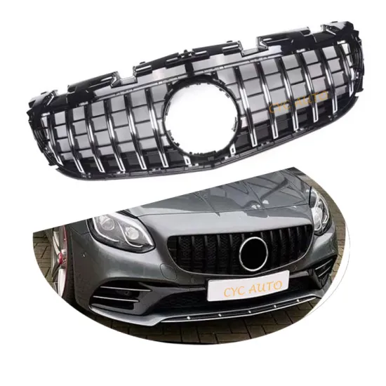 R172 SLC GT Vertical Grille Front Bumper Kit for Mercedes Benz SL Class SLC R172 (2016-2020)