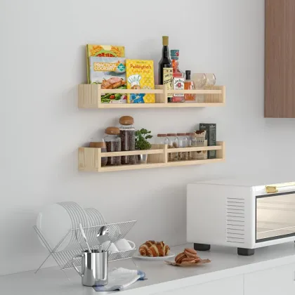 Modern Wooden Open Shelf Bookcase
