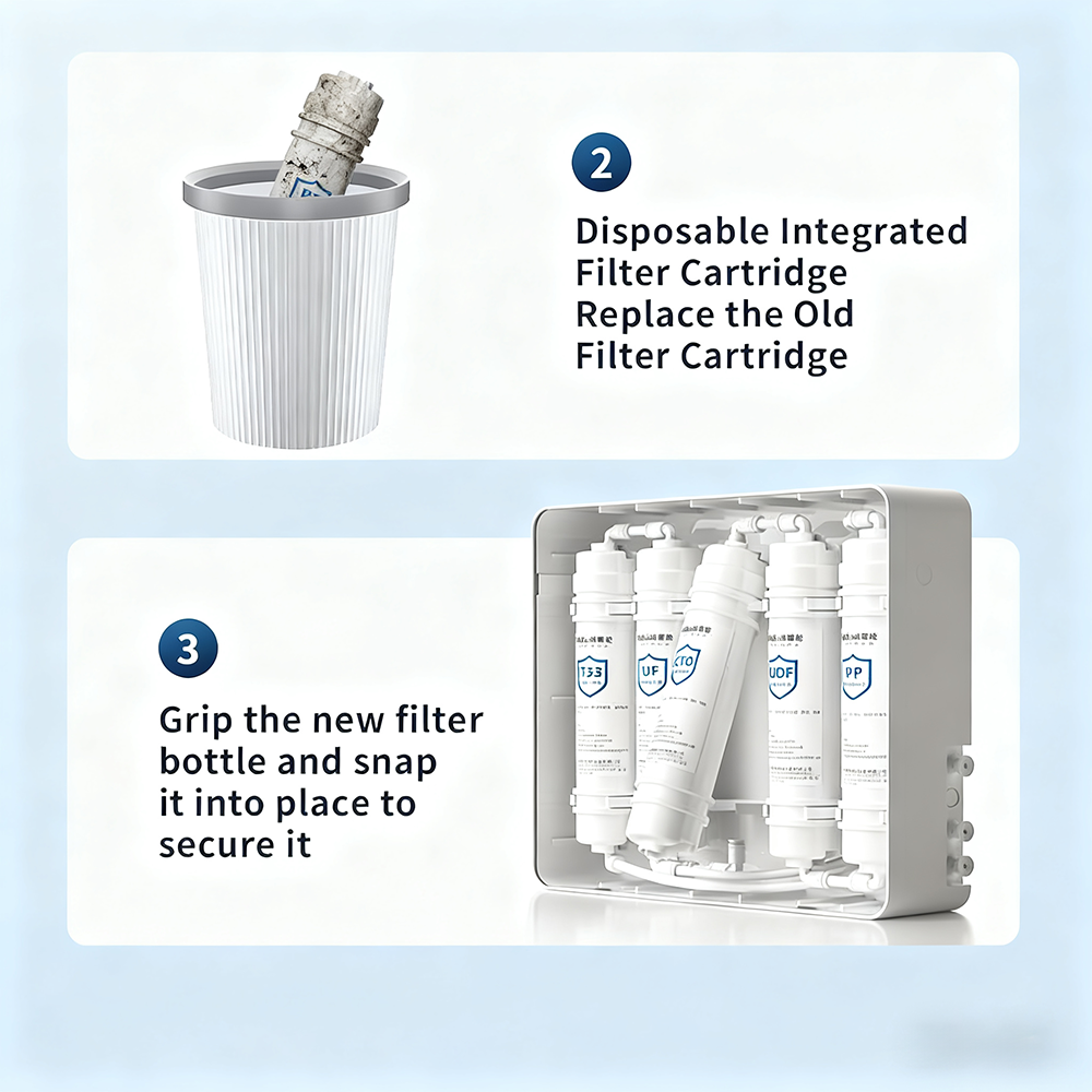 White Five-Stage Shield Ultrafiltration Water Purifier
