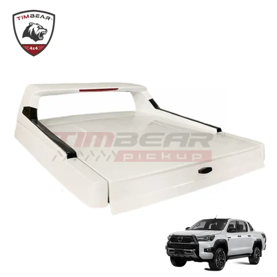 FRP Fiberglass Sports Fullbox Tonneau Cover for Hilux Revo Rocco 2016-2023