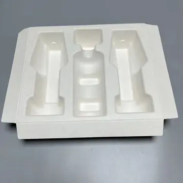 Wine Glass Bottle Packaging Tray Insert with Box