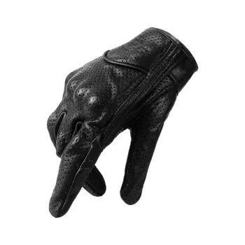 Custom Wholesale Leather Racing Gloves: Waterproof, Touchscreen Compatible, Motorbike Riding Accessories