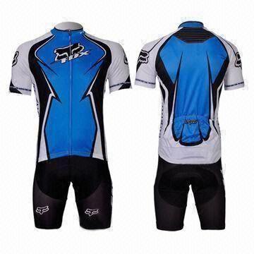 2012 Fox Cycling Short Sleeves Jersey and Shorts/Bib Shorts, Customized Designs Welcomed