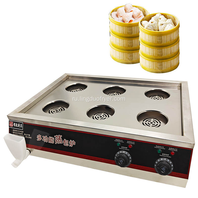 E6K Catering Kitchen Equipment Electric Steamer для пароварки для пароварки Bun Steamer