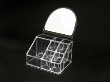 Clear Acrylic Sweet Makeup display box with mirror