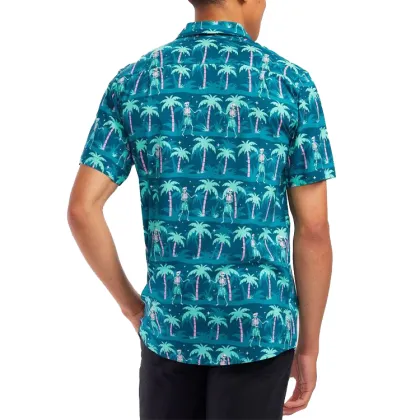 2024 Wholesale Custom Color Digital Printed Rayon Aloha Shirts