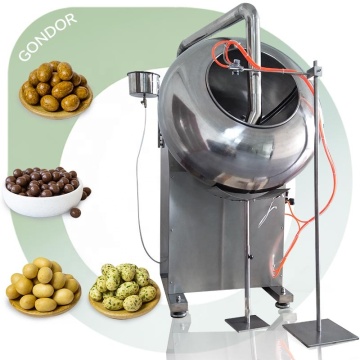 Máquina de recubrimiento de azúcar de anacardos de maní de manutada de laboratorio de laboratorio de inclinación - Capacidad de 150 kg