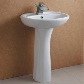 Floor Mounted Bathroom Ceramic Basin