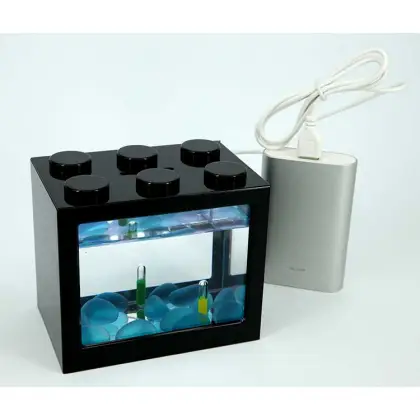 mini USB LED lighting plastic aquarium fish tank