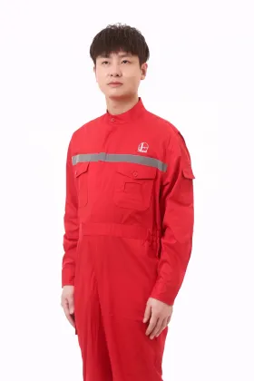 Flag Red Sinopec Oil Field Plate Coveralls Suit