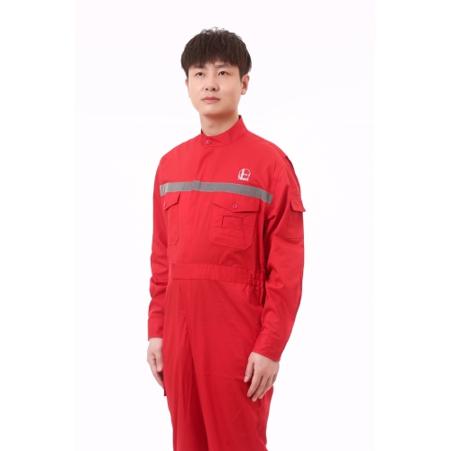 Flag Red Sinopec Oil Field Plate Coveralls Suit