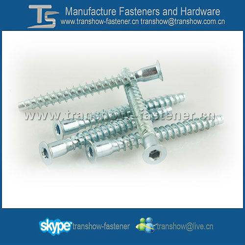 Hex socket head furniture wood screw