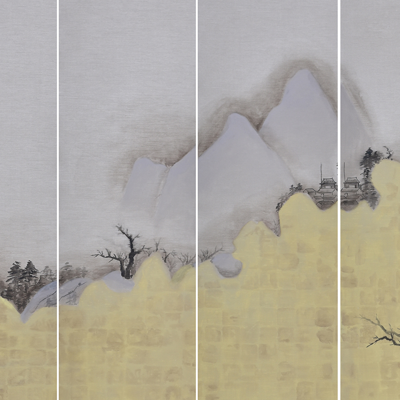 light-yellow-landscape-hand-painted-wallpaper3