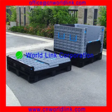 Popular Heavy Duty Plastic Collapsible Pallet Crate