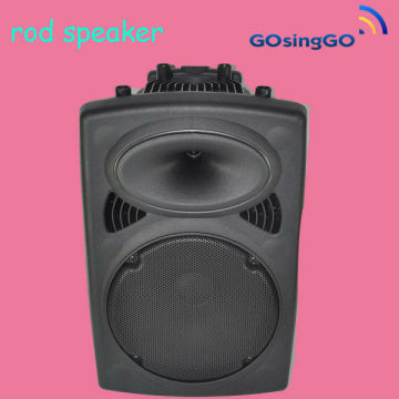 active speaker with wireless microphone/rod speaker