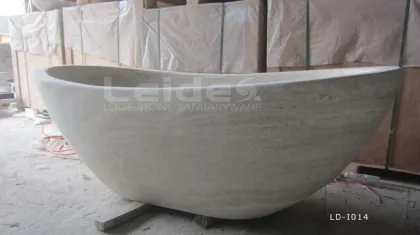 Beige travertine bath tub bathroom marble tub indoor tub