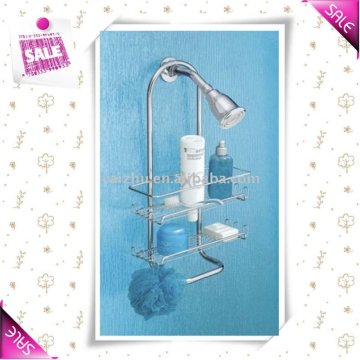 2-Tier modern stainless steel hanging bathroom show caddy from china