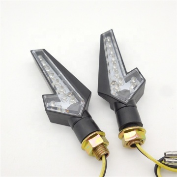 Luce di segnale di direzione di motocicletta da 12 V universali - Indicatore di lampeggiatura a flusso impermeabile