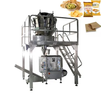 High Speed VFFS Snack Nuts Flat Pillow Pouch Packing Machine