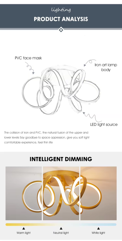 Modern Luxury and Simple Design Smart Home Lighting