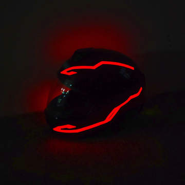 ใหม่เทปไฟ LED แบบชาร์จไฟได้ใหม่สำหรับหมวกกันน็อกขี่มอเตอร์ไซค์