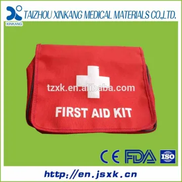 Wholesale Red empty plastic first aid box emergency kit