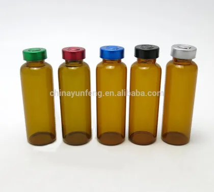 Brown 30ml drug bottle medicine bottle with rubber stopper